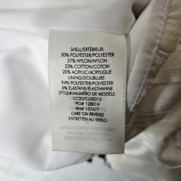 Alice + Olivia Cristi Chain Trimmed Cropped Tweed Bustier Top SZ 10 - Picture 4 of 5